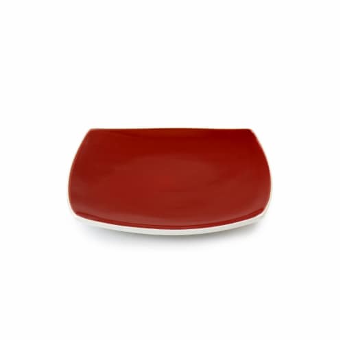 Gibson Elite Soho Lounge Piece Stoneware Dinnerware Set In Red