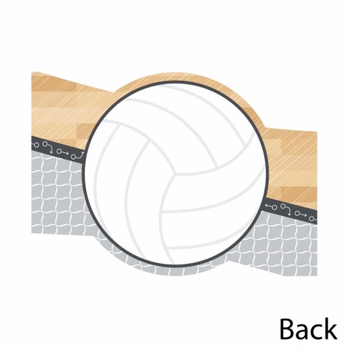 Big Dot Of Happiness Bump Set Spike Volleyball Shaped Thank You