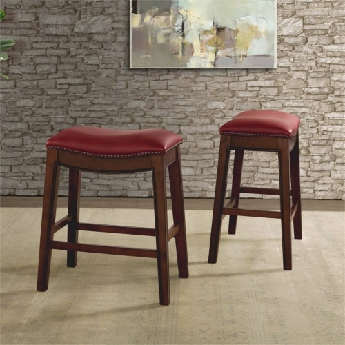 Bowery Hill 24 Backless Counter Height Stool In Red 1 Fred Meyer