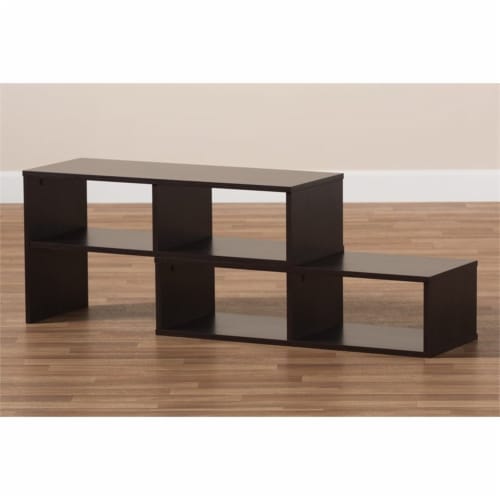 Bowery Hill Modern Wood Adjustable TV Stand For TVs Up To 47 In Dark