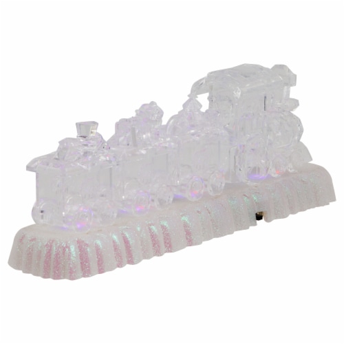 Northlight 12 LED Lighted Musical Icy Crystal Locomotive Train