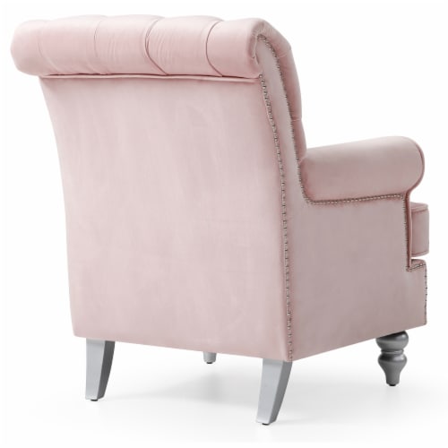 Anna Pink Tufted Accent Chair Kroger