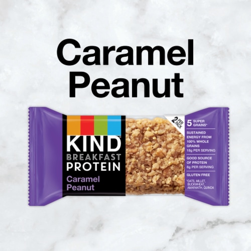 Kind Breakfast Gluten Free Caramel Peanut Protein Breakfast Bars Ct