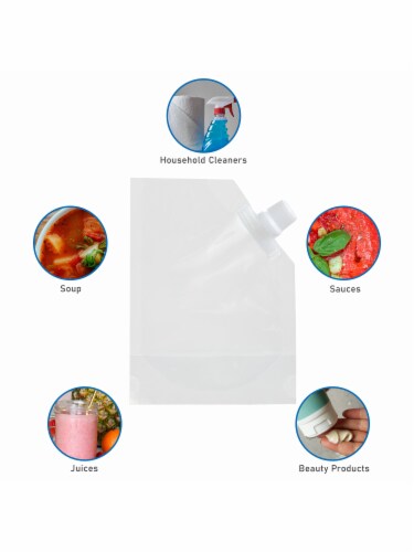 Stand Up Pouches Resealable Clear Stand Up Pouches With Corner Spout