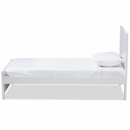 Baxton Studio Catalina Twin Platform Panel Bed In White Kroger