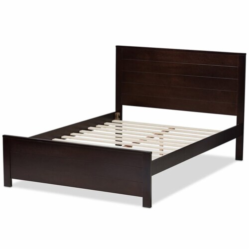 Baxton Studio Catalina Full Platform Bed In Espresso Kroger