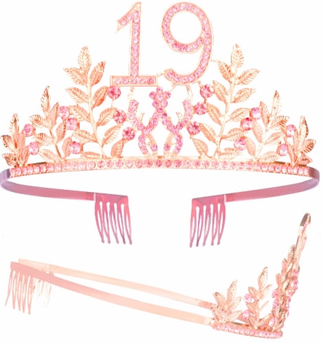 Doradreamdeko Th Birthday Sash Tiara Set Glitter Sash Pink