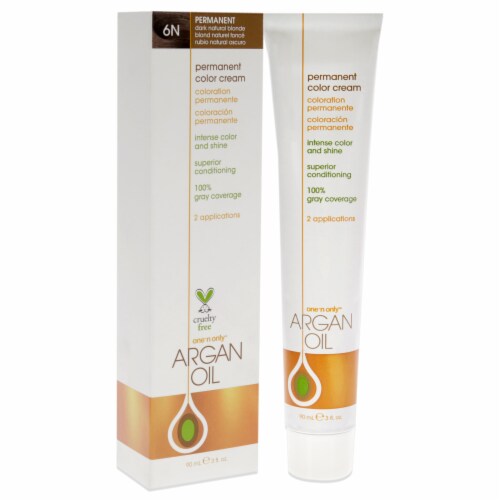 Argan Oil Permanent Color Cream 6N Dark Natural Blonde By One N Only