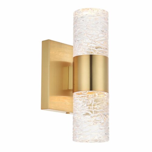 Modern Home Decorative Metal Vega 2 Light Gold Led Wall Sconce 1 Unit