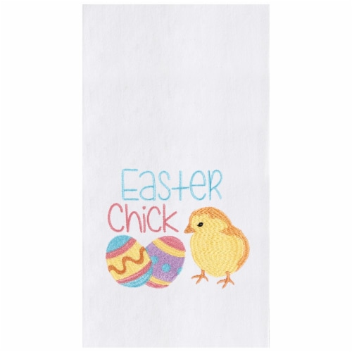 Easter Chick Embroidered Flour Sack Kitchen Towel Dishtowel 1 Frys