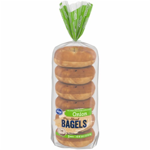 Kroger Onion Pre Sliced Bagels Ct Oz Kroger