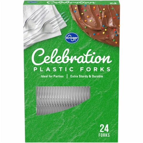 Kroger Celebration Clear Plastic Forks Ct City Market