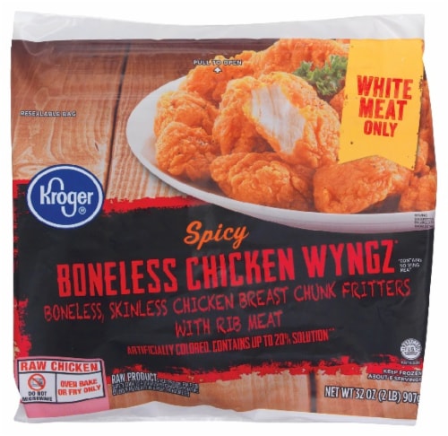 Kroger Spicy Boneless Chicken Wyngs 32 Oz Kroger