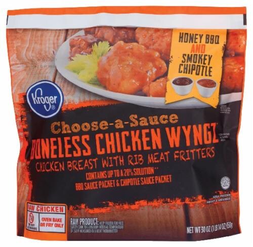 Kroger Boneless Bbq Chipotle Chicken Wyngs Lb Fred Meyer