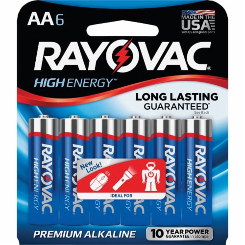 Rayovac Alkaline Batteries 6 Pack AA 6 Batteries Ralphs