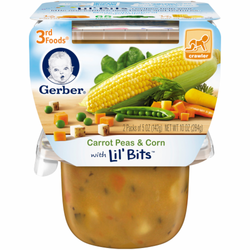 Gerber Carrot Peas Corn With Lil Bits 2 Ct 5 Oz Kroger