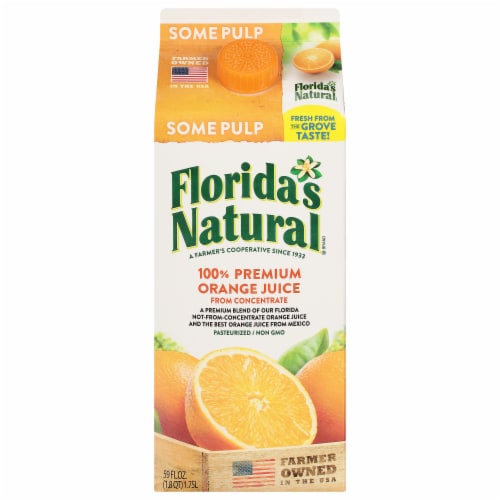 Florida S Natural Some Pulp Orange Juice Fl Oz Frys Food Stores