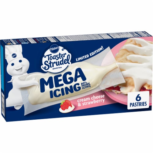 Pillsbury Toaster Strudel Limited Edition Mega Icing Frozen Pastries