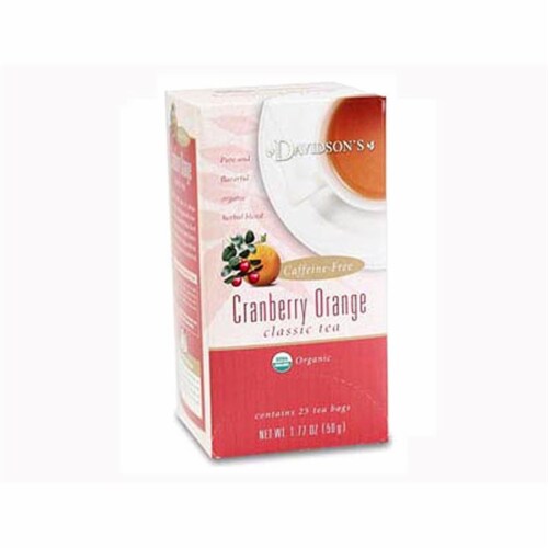 Davidson Organic Tea 2628 Cranberry Orange Tea Box Of 25 Tea Bags 25