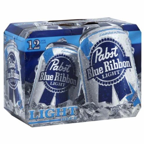 Pabst Blue Ribbon Light Beer Cans Fl Oz Kroger