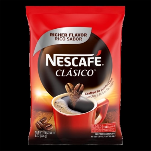 Nescafe Nes Clasico Dark Roast Instant Coffee Pouch Pack Of