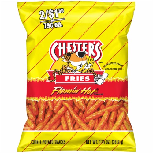 Chester S Flaming Hot Fires Corn Potato Snacks Oz Smiths