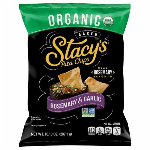 Stacy S Rosemary Garlic Organic Pita Crisps Chips Snacks 10 13 Oz