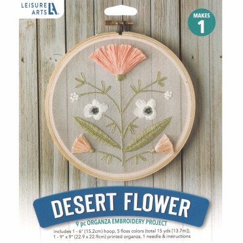 Leisure Arts Kit Embroidery 6 Desert Flower 1 Frys Food Stores