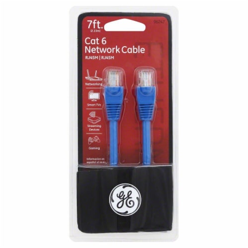 GE Cat 6 Network Ethernet Cable 7 Foot 1 Count Kroger