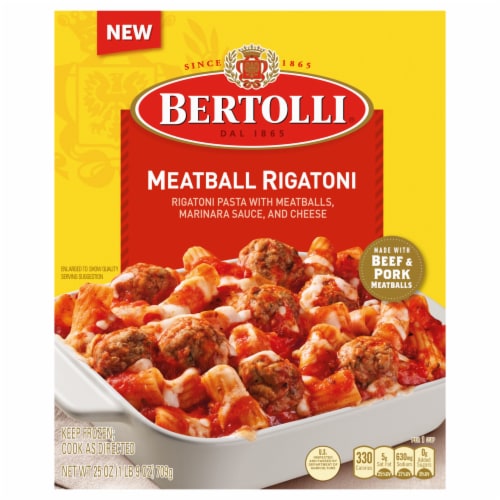 Bertolli Meatball Rigatoni Frozen Meal 25 Oz Kroger