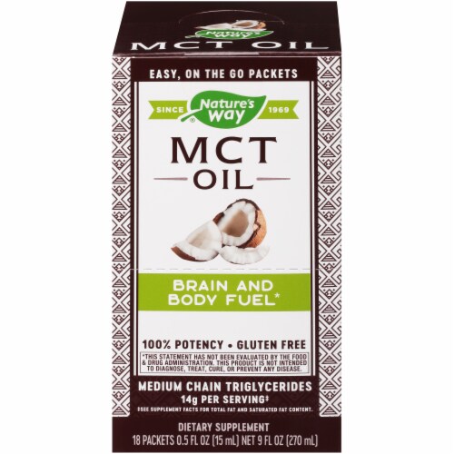 Nature S Way MCT Oil Packets 18 Ct Ralphs