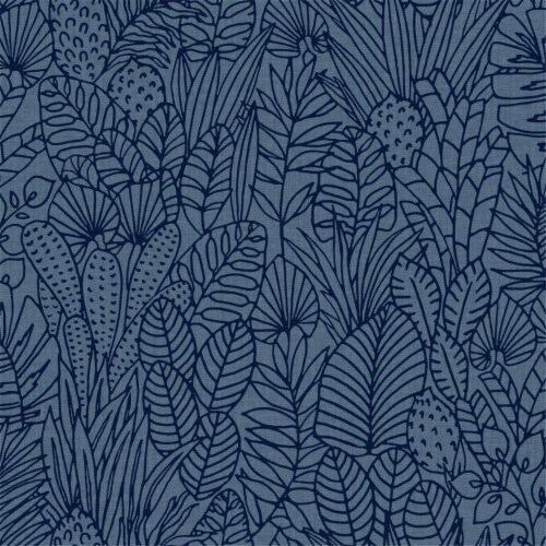 RoomMates RMK12046WP Tropical Leaves Sketch Peel Stick Wallpaper