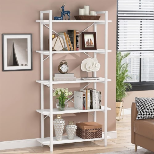 Tribesigns Tier Black Bookshelf Modern Etagere Bookcase With Metal