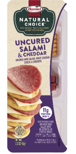 Hormel Natural Choice Uncured Salami Cheddar With Crackers Oz