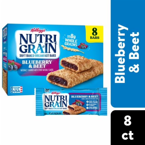 Kellogg S Nutri Grain Fruit And Veggie Blueberry And Beet Breakfast