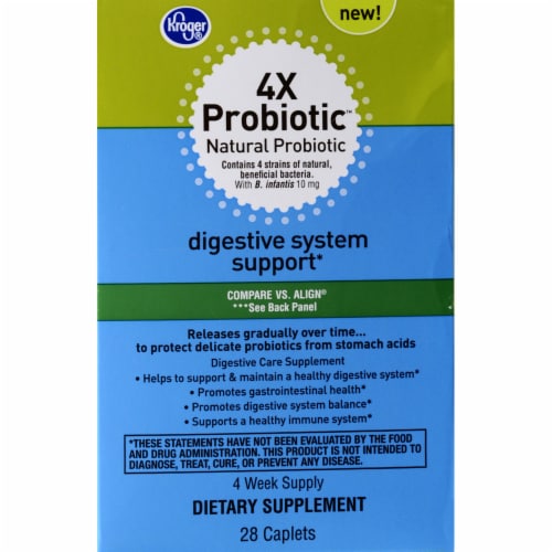 Kroger Digestive Support System 4x Probiotic Caplets 28 Ct Ralphs