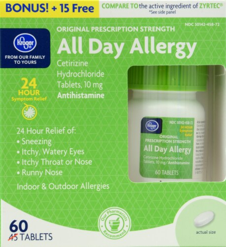 Kroger All Day Allergy Antihistamine Tablets Ct Kroger