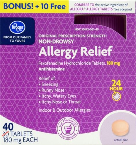 Kroger Allergy Relief Tablets Ct Ralphs