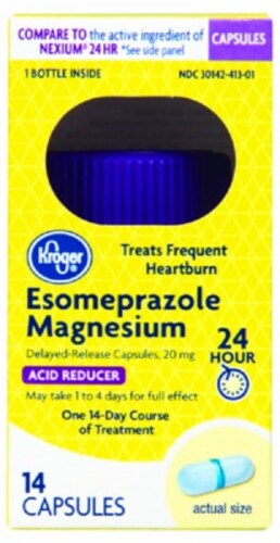 Kroger Esomeprazole Magnesium Hour Acid Reducer Capsules Ct