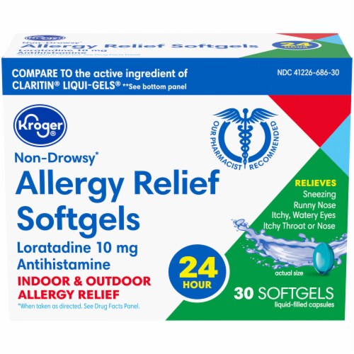 Kroger Non Drowsy Hour Allergy Relief Softgels Mg Ct Kroger