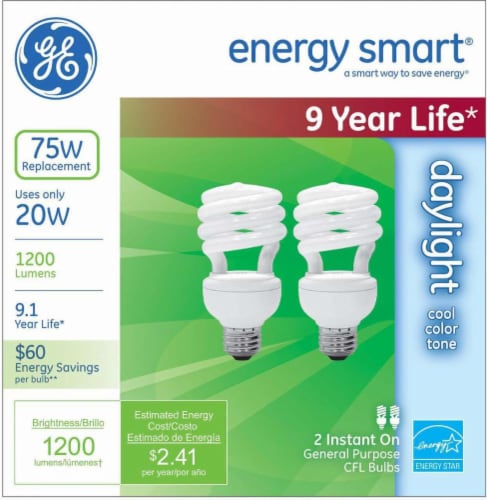 Ge Energy Smart Daylight Watt Watt Instant On T Spiral Cfl