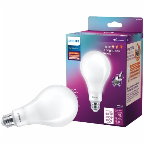 Philips Brightdial W Equivalent Soft White A Medium Led