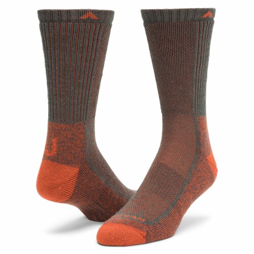 Wigwam Cool Lite Hiker Crew Sock Charcoal Orange Ct Kroger