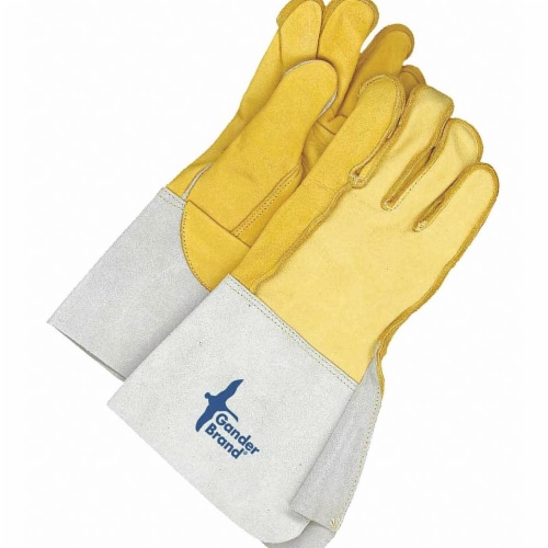 Bdg Leather Gloves Cowhide Palm Gauntlet C Kroger