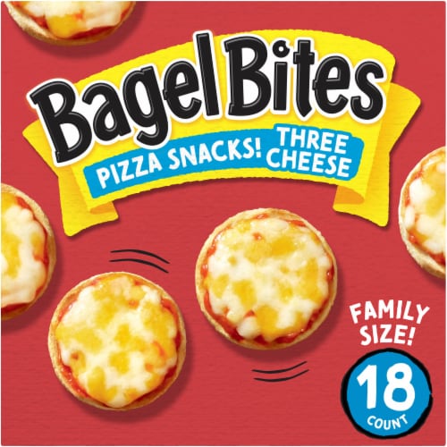 Bagel Bites Three Cheese Mini Pizza Bagel Frozen Snacks 18 Ct Kroger