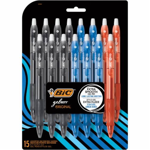 Bic Gelocity Original Extra Smooth Gel Pens Pk Fred Meyer