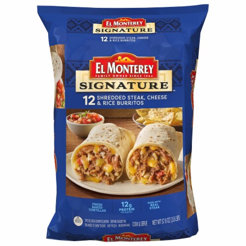 El Monterey Shredded Steak Three Cheese Burritos 12 Ct 5 Oz Ralphs