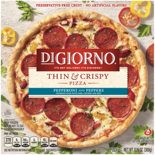 DIGIORNO Thin Crispy Pepperoni And Peppers Pizza 10 6 Oz Smiths