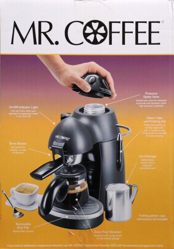 Mr Coffee Steam Espresso Cappuccino Maker Black Ct Kroger