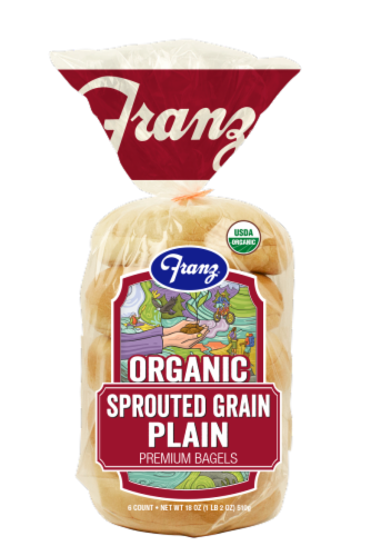 Franz Organic Sprouted Grain Plain Premium Bagels Ct Oz Kroger